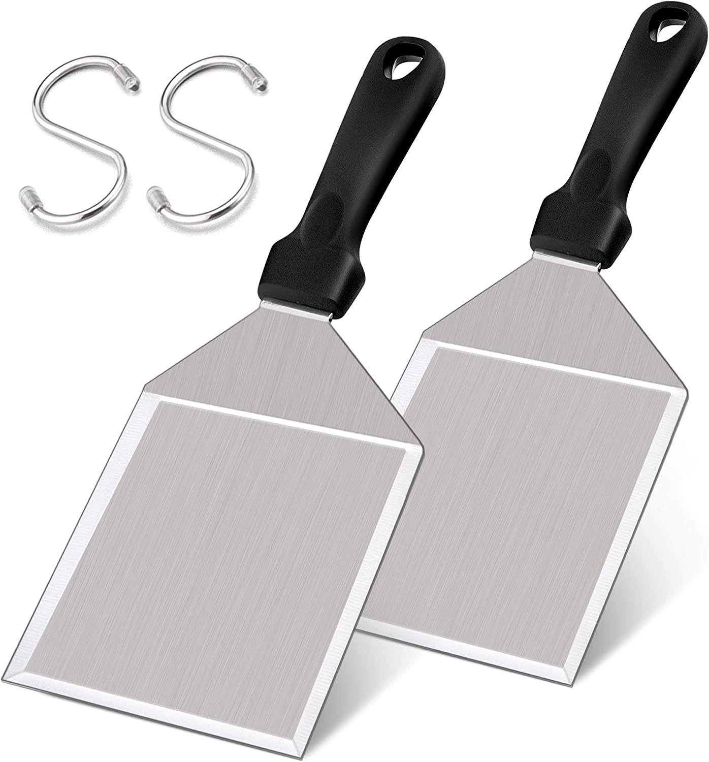 Smash Burger Spatula Set Griddle Accessories 5 Inch Wide Large Grill Spatula for Outdoor BBQ Flat Top Teppanyaki